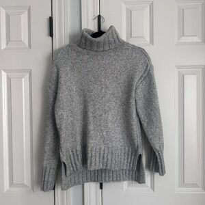 Gray Turtleneck Sweater